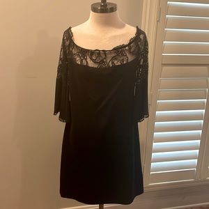 Black lace/rayon dress